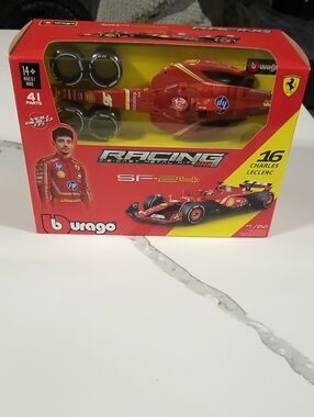 Burago SF-24 Racing Die Cast Metal Kit  Charles Leclerc #16 Bburago